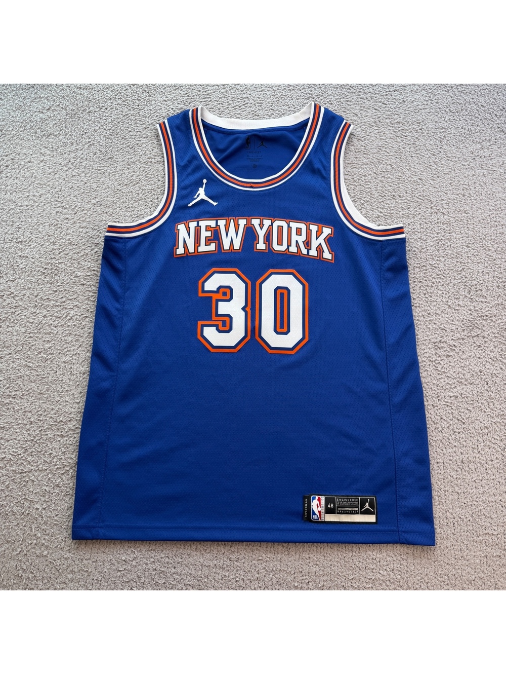 Jordan Julius Randle #30 New York Knicks Swingman NBA Jersey Blue Men's Large 48 - Picture 1 of 9